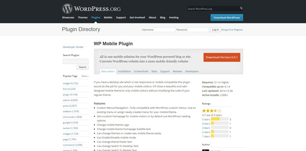 wp mobile plugin