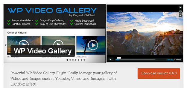 wp video gallery