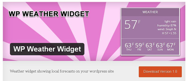 wp weather widget