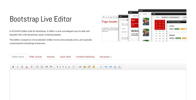 wrap bootstrap live editor