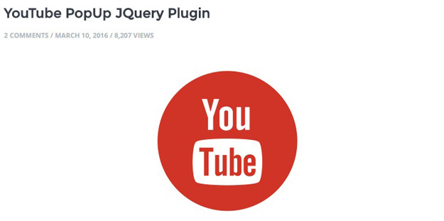 15 Best jQuery YouTube Plugins | Code Geekz